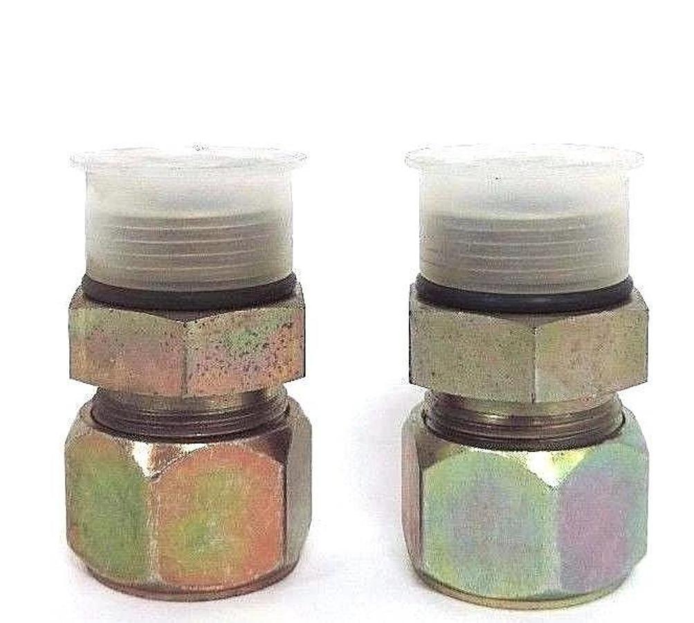 Used BOX OF 2 NEW PARKER 16 F5BU-S STRAIGHT THREAD CONNECTOR 16 BU-S