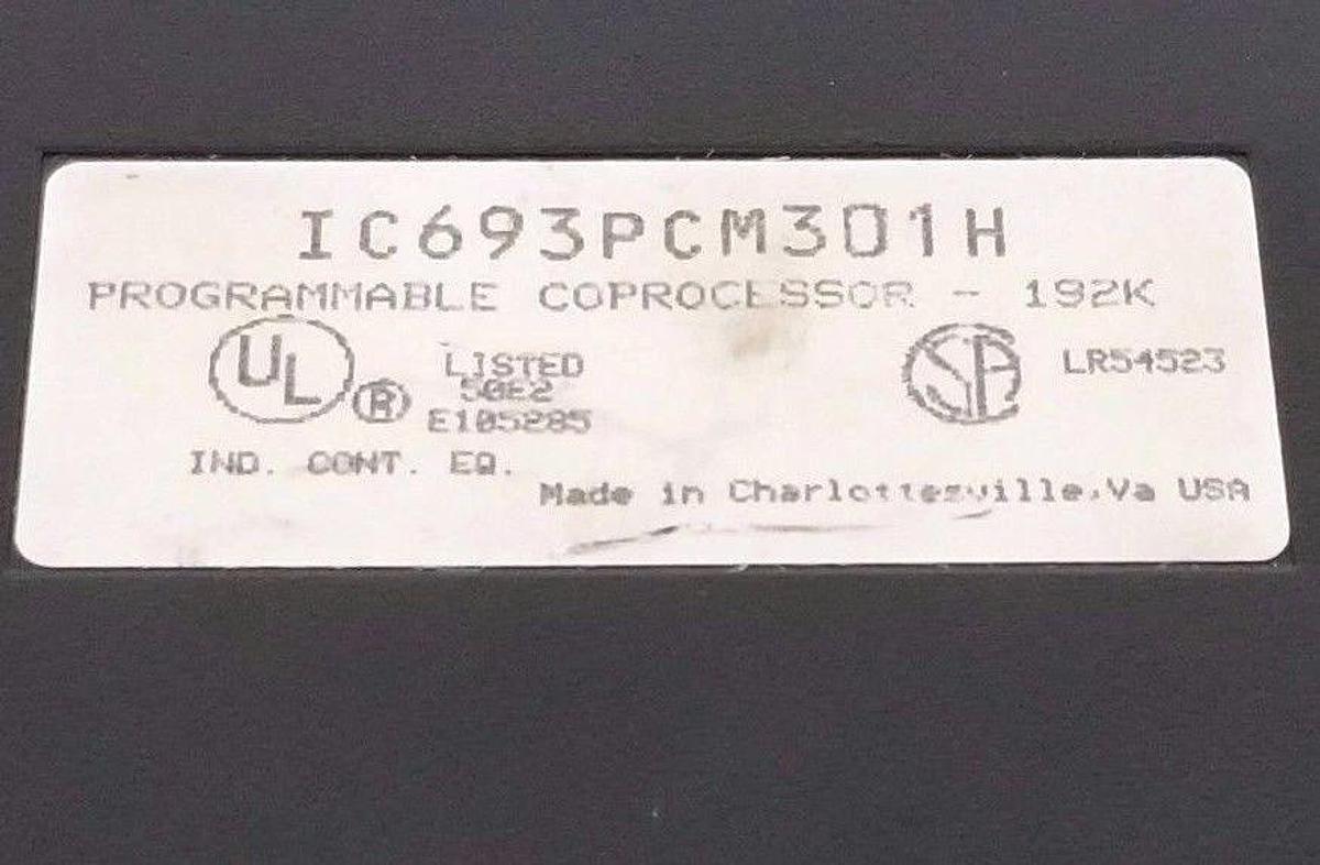 Used GE FANUC IC693PCM301H PROGRAMMABLE COPROCESSOR - 192K