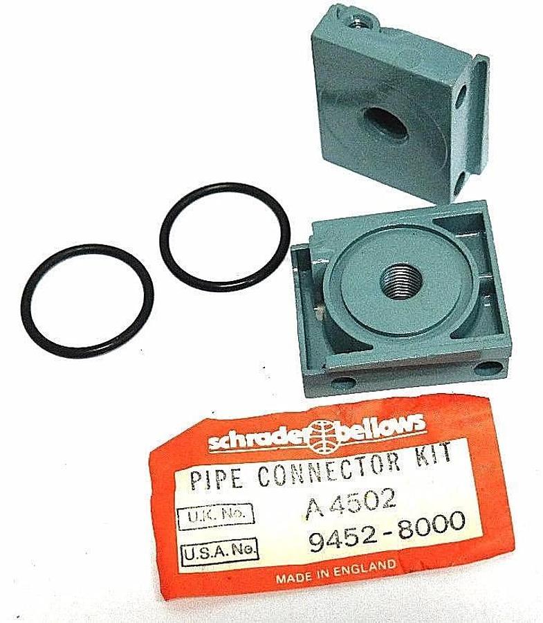 Used NEW SCHRADER BELLOWS 9452-8000 PORT CONNECTOR KIT FOR PNEUMATIC FILTER 94528000