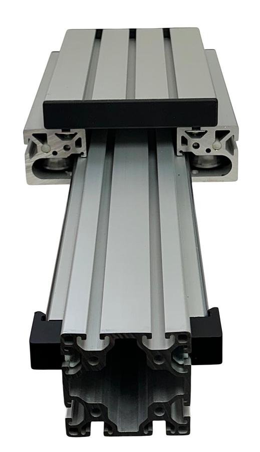 Used MACRON DYNAMICS 10187001 LINEAR SLIDE RAIL ACTUATOR 26'' *DAMAGED PLASTIC NSNP