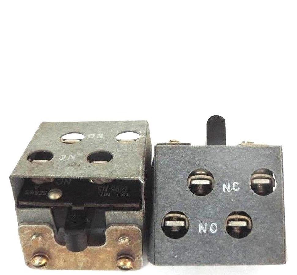 Used LOT OF 2 NEW ALLEN BRADLEY 1495-N5 SER. A AUXILIARY CONTACTS