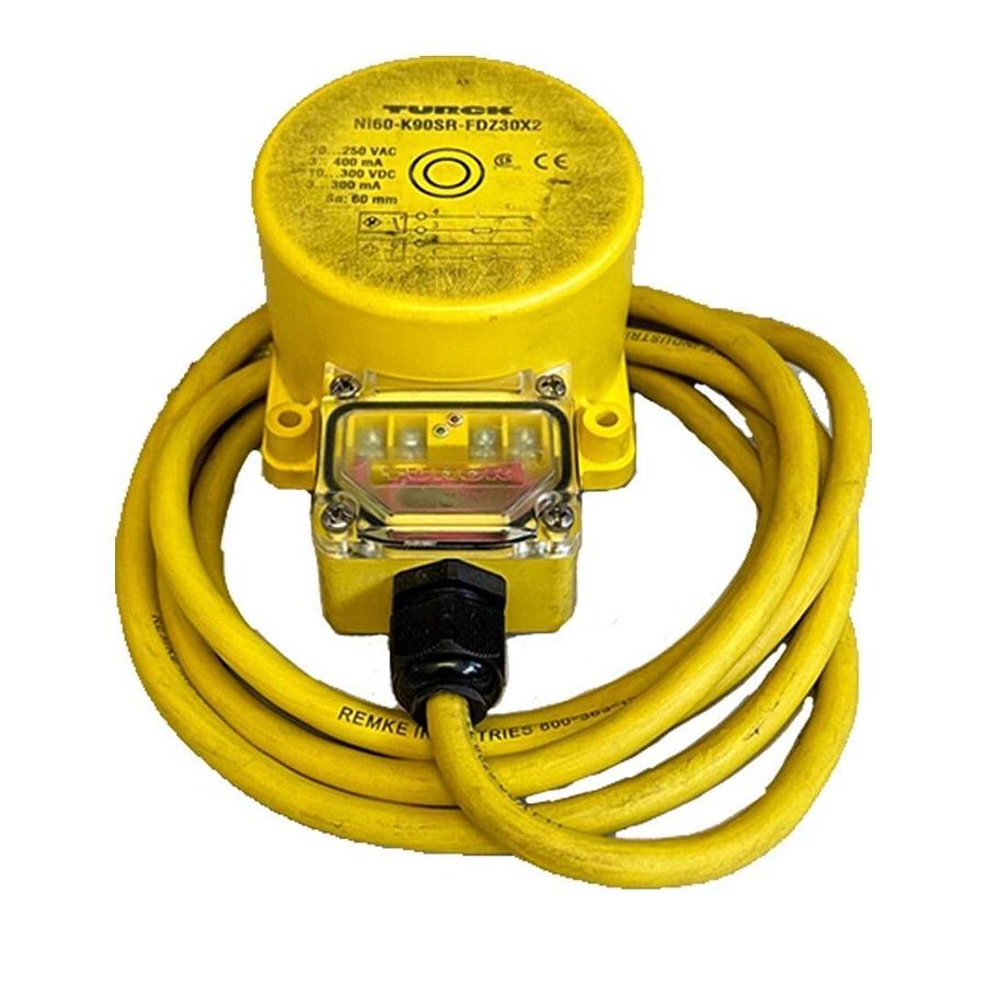 Used TURCK NI60-K90SR-FDZ30X2 / NI60K90SRFDZ30X2 INDUCTIVE SENSOR 20-250VAC 400mA