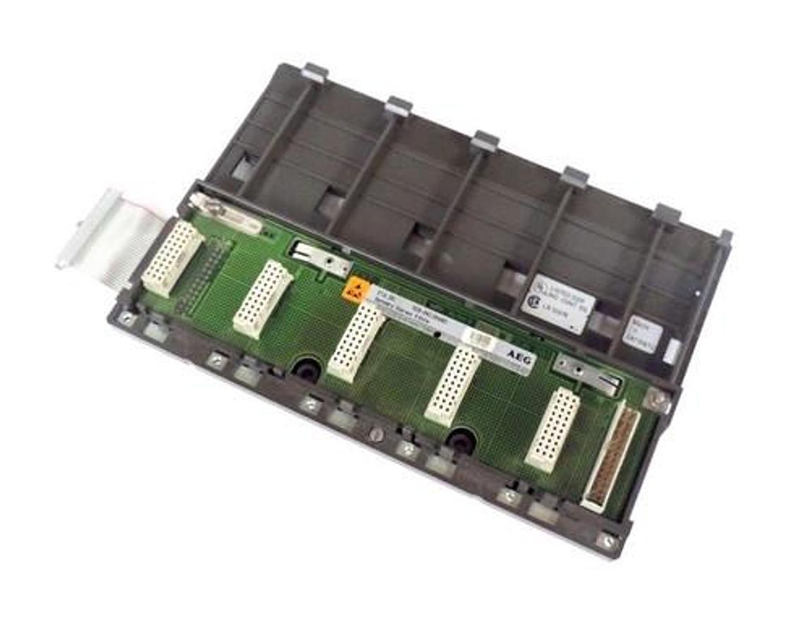 Used AEG 7628-042.244801 5-SLOT SUBRACK REV. 10, DTA 201, 7628042244801