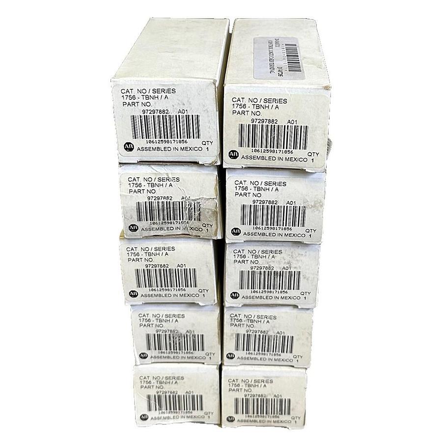 Used 10 NEW ALLEN BRADLEY 1756-TBNH /A ControlLogix 20-POSITION TERMINALS 1756TBNH