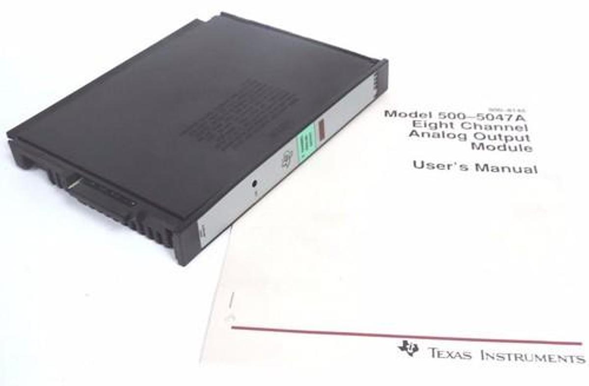 Used TEXAS INSTRUMENTS 500-5047-A ANALOG OUTPUT MODULE 5005047A, ASSY #: 2491152-0002