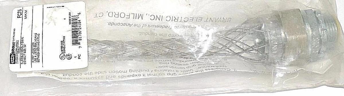 Used NEW HUBBELL FC75 FLEXIBLE CONDUIT GRIPS CONDUIT SIZE: 3/4''