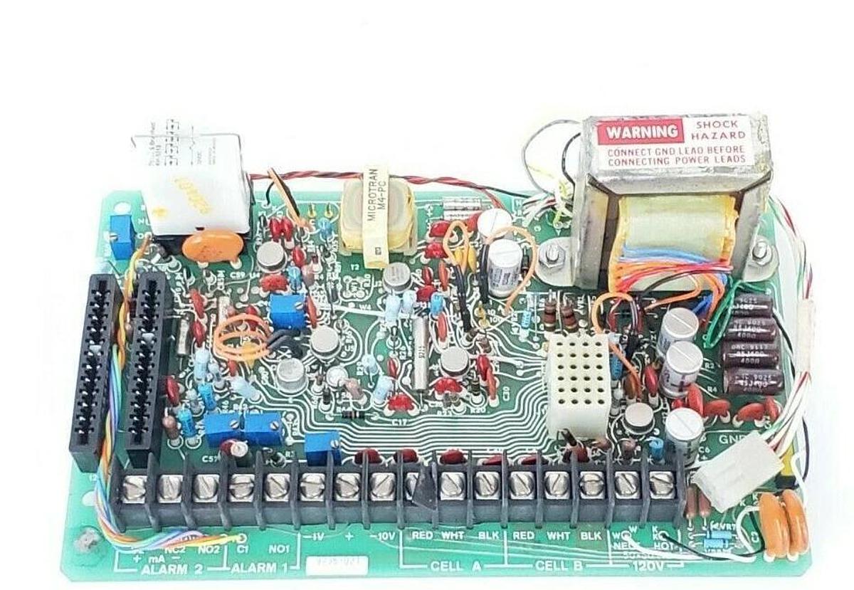 Used LEEDS & NORTHRUP 007498 PC ASSEMBLY BOARD 16 CONTACTS REV. K/K