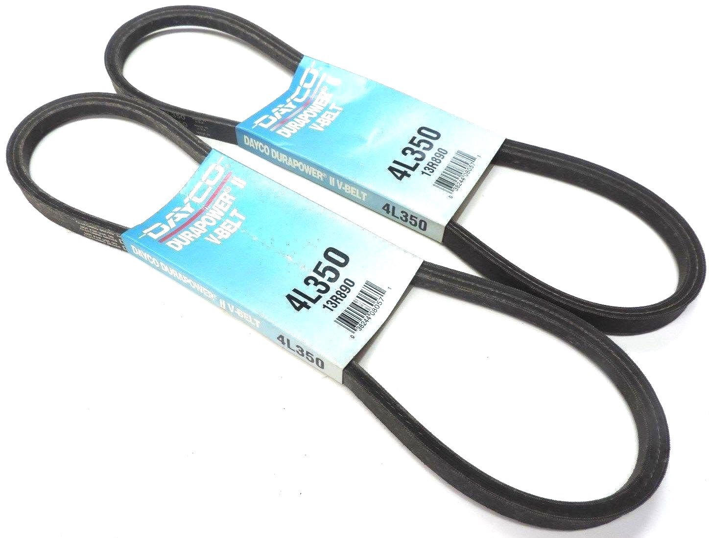 Used LOT OF 2 NEW DAYCO 4L350 DURAPOWER II V-BELTS