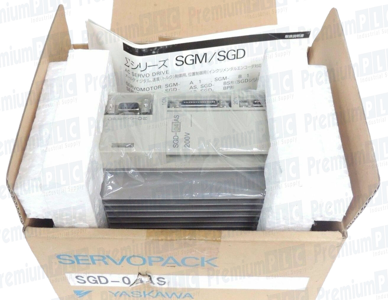 Used NIB YASKAWA SERVOPACK SGD-04AS SERVO DRIVE 1 PHASE, 6AMPS SGD04AS
