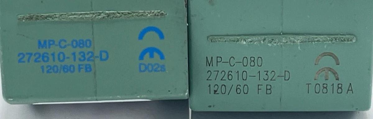 LOT OF 2 NEW ASCO MP-C-080 Solenoid Coil 120V AC 20.1W 60Hz (P/N 272610-132-D)