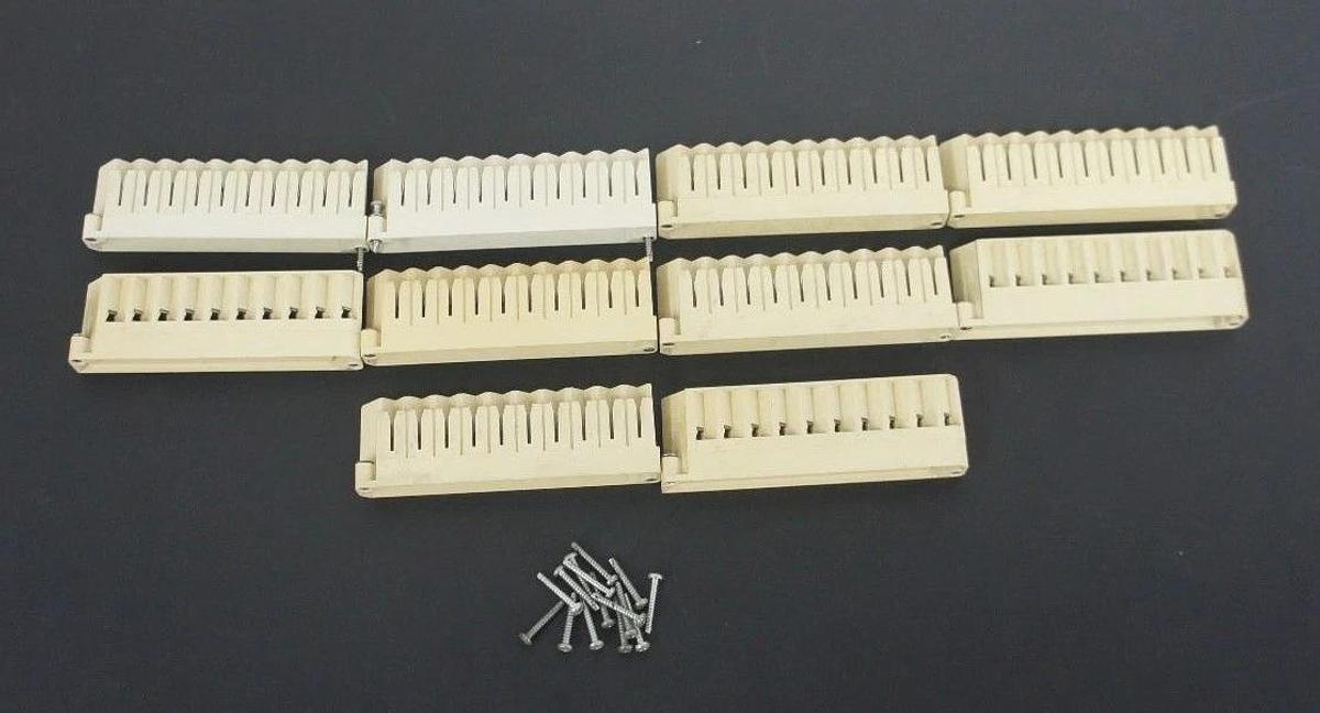 Used LOT OF 10 MODICON MA-8202-002 TERMINAL BLOCKS 10A, 300V, MA8202002