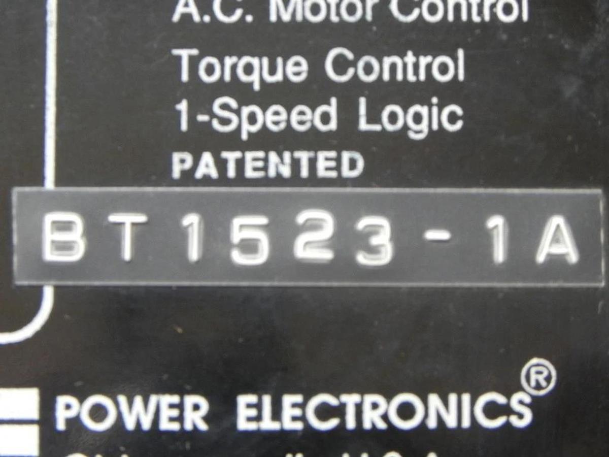 Used POWER ELECTRONICS BT1523-1A SMOOTH MOVE MOTOR CONTROL