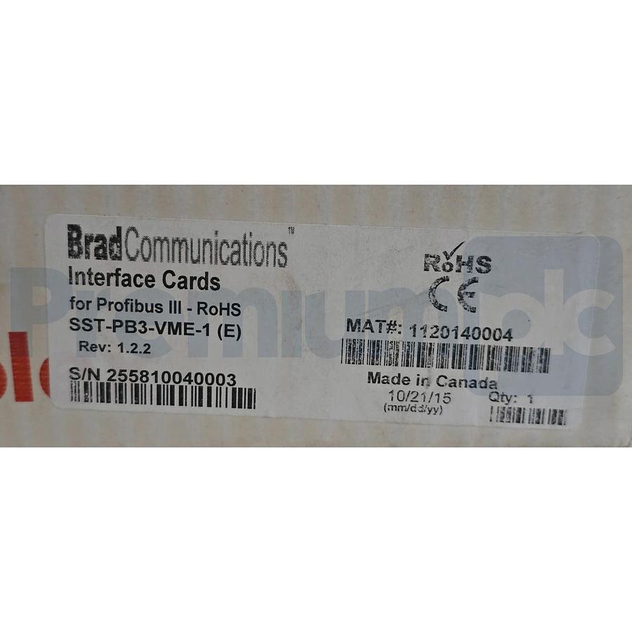 Used Molex BradCommunications SST-PB3-VME-1 (E) Profibus Interface Card VME 112014004
