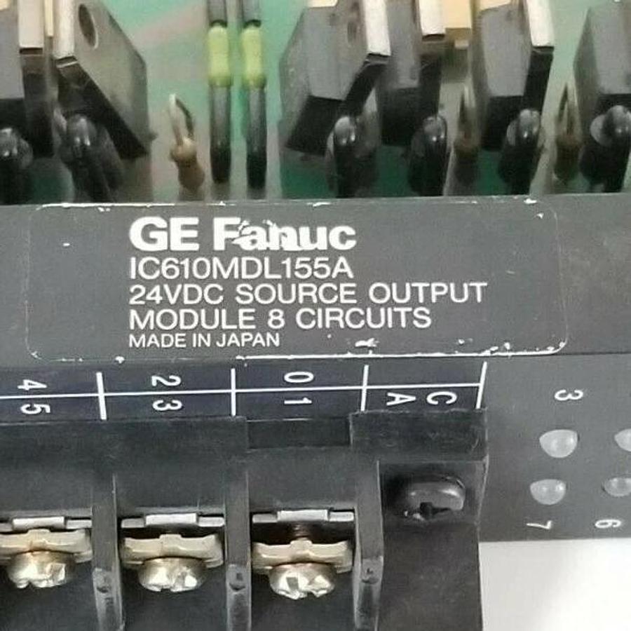 Used GE FANUC IC610MDL155A SOURCE OUTPUT MODULE 24VDC 8 CIRCUIT (FOR PARTS)