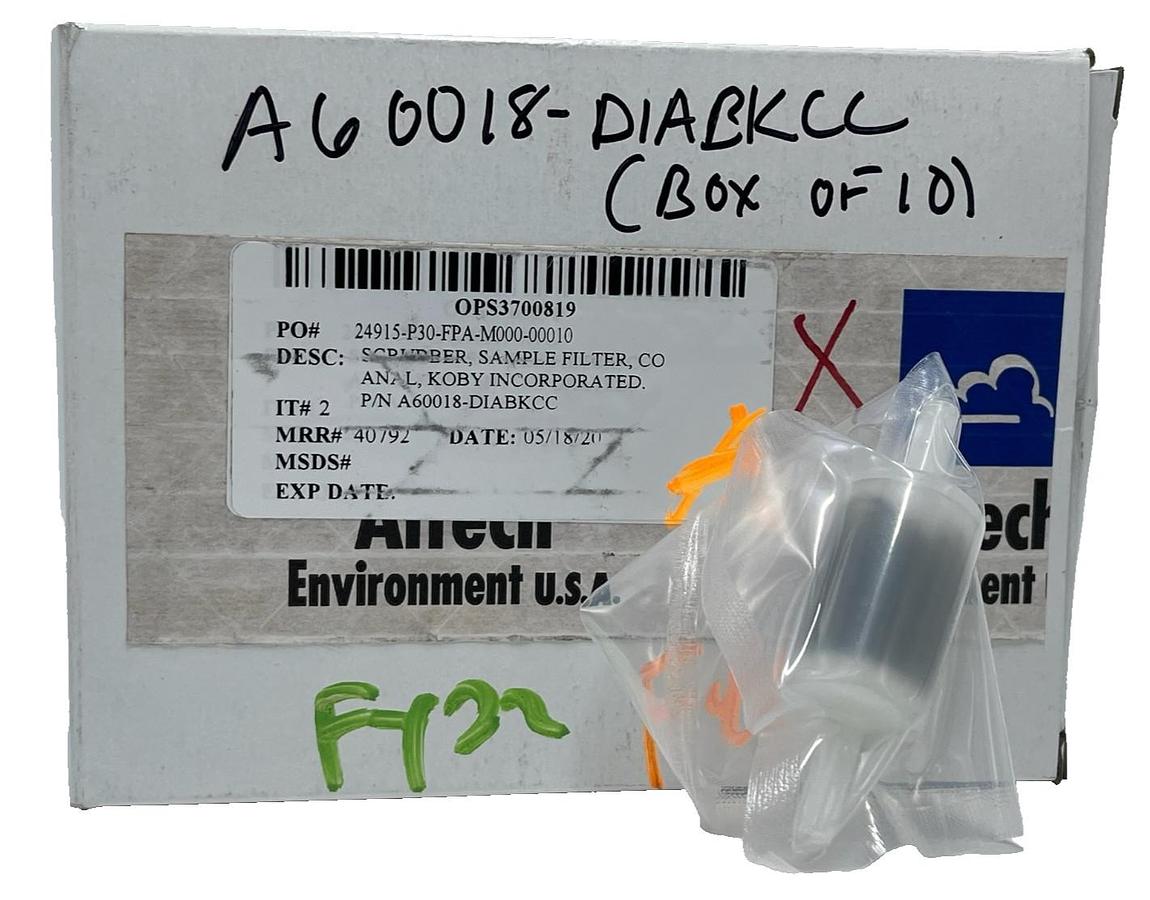 NEW Box of 10 Koby Scrubber Sample Filters CO Analysis P/N A60018-DIABKCC