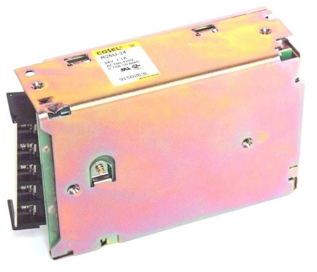 Used NIB COSEL R25U-24 POWER SUPPLY R25U24, R/RR SERIES R/RR25