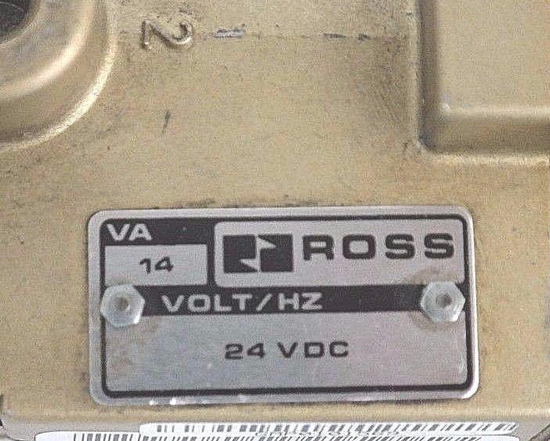 Used REPAIRED ROSS CONTROLS 2773A6971 SOLENOID VALVE 1-10 BAR, 24VDC