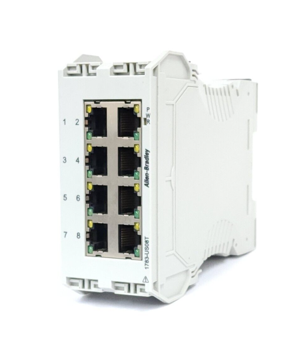 Used ALLEN BRADLEY 1783-US08T STRATIX 2000 UNMANAGED ETHERNET SWITCH SER. A