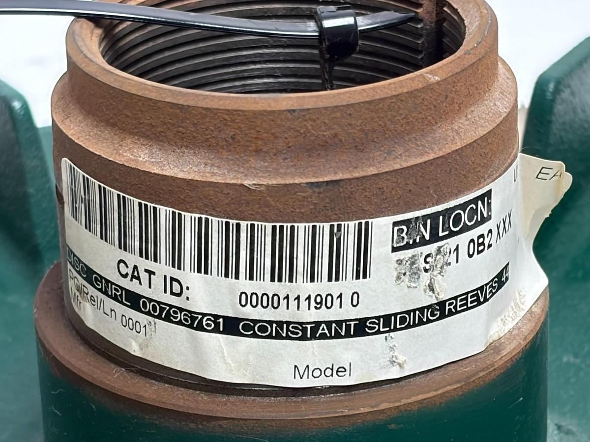 Used Reeves 00796761 Constant Sliding Disc D2060-003 Pulley Sheave New Surplus