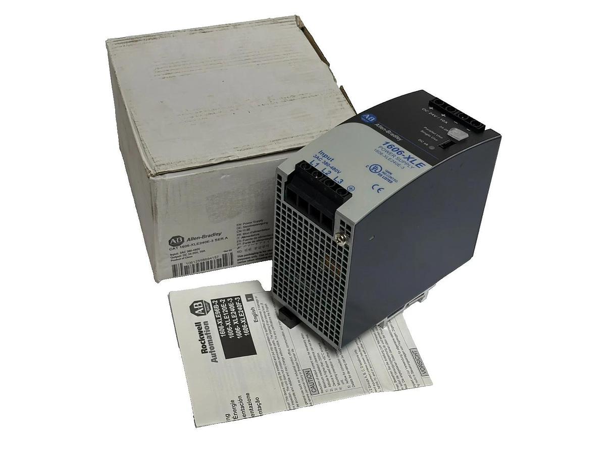 Allen Bradley 1606-XLE240E-3 DIN Rail Power Supply 3-Phase 24-28V 10A