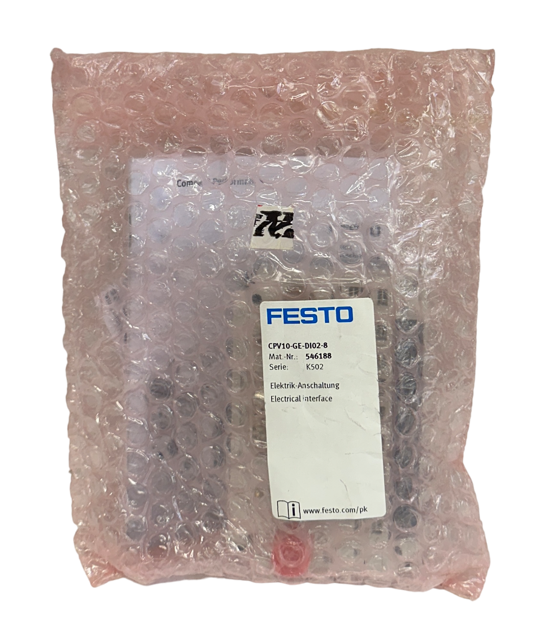 Used FESTO CPV10-GE-DI02-8 / 546188 ELECTRICAL INTERFACE 32 INPUT/OUTPUT 24VDC NSMP