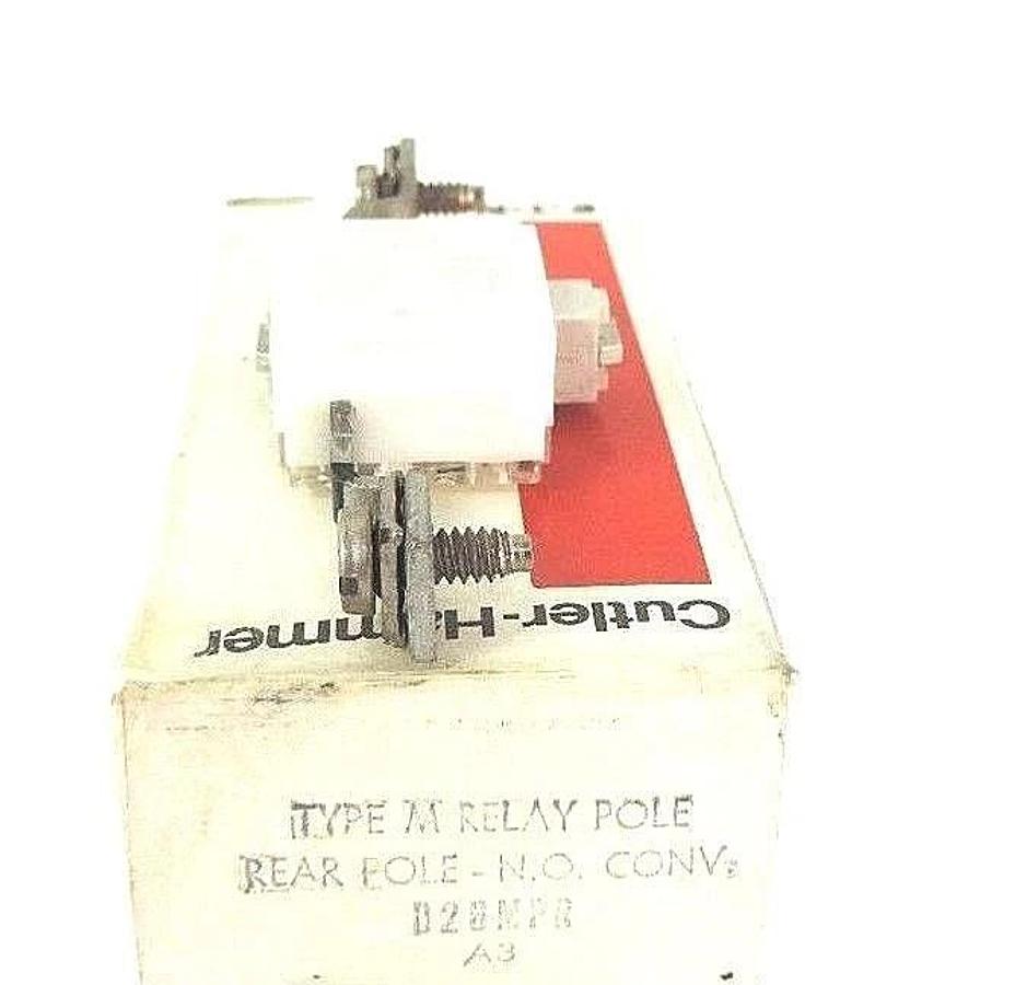 Used NIB CUTLER HAMMER D26MPR TYPE M RELAY POLE REAR POLE N.O. CONV SER. A3