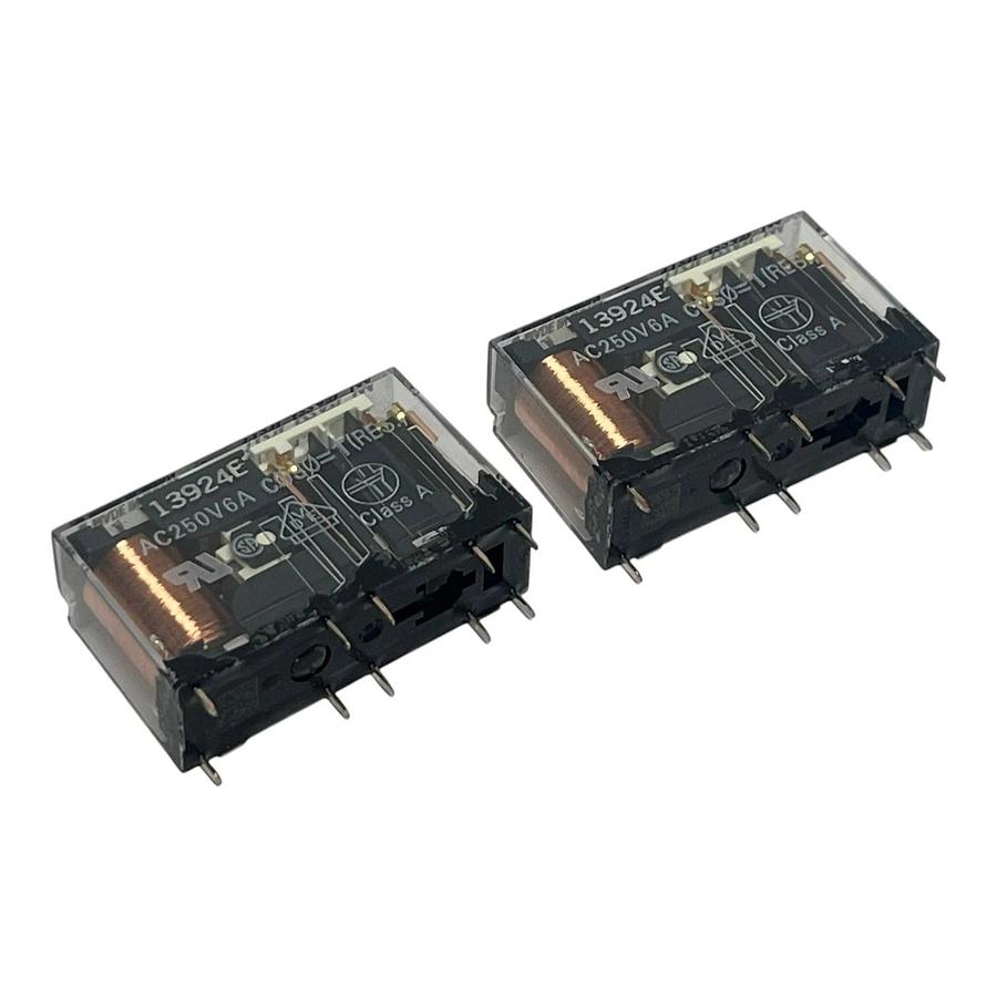 Lot of 2 Omron G7SA-2A2B Safety Relay 4-Pole 24VDC forcibly Guided Contacts