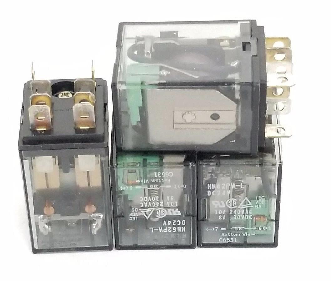 LOT OF 4 NEW FUJI ELECTRIC HH62PW-L-DC24V RELAYS 8 PIN HH62PW-L
