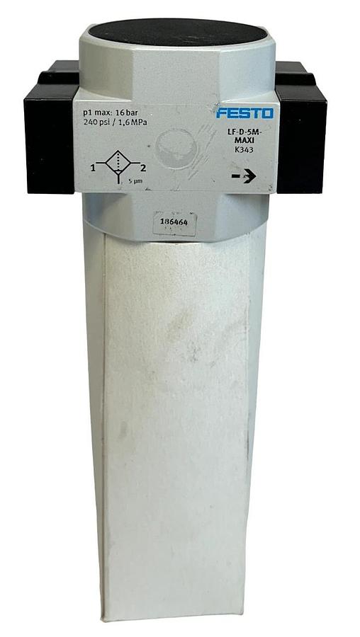 FESTO LF-D-5M-MAXI / 186464 COMPRESSED AIR FILTER W/ SEPARATOR 240PSI NSNP