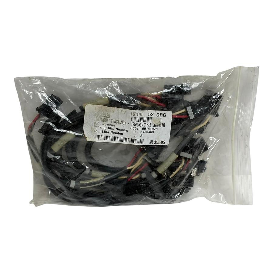 Hubbell Midget Twist-Lock 15A 125/250V Wiring Harness & Fanuc Fiber Optic Cable