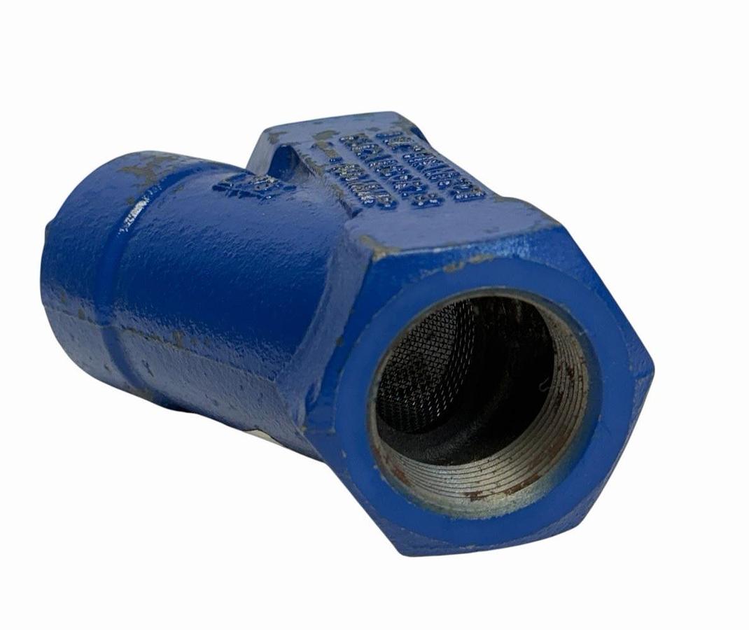 Used NEW Titan-FCI YS12 1-1/2" Y-Strainer Cast Iron A126 Gr. B 400 MWP Threaded