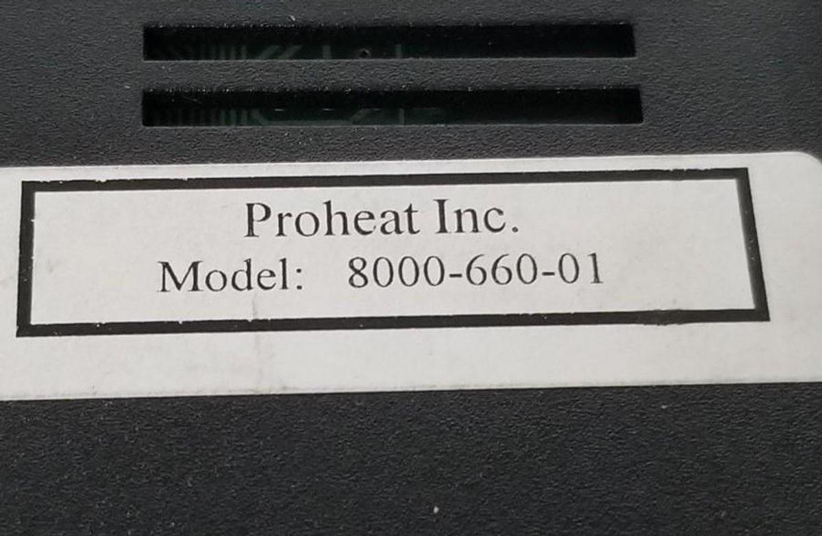 Used PROHEAT 8000-660-01 TEMPERATURE CONTROLLER 90-250VAC, 47-63HZ, 12VA
