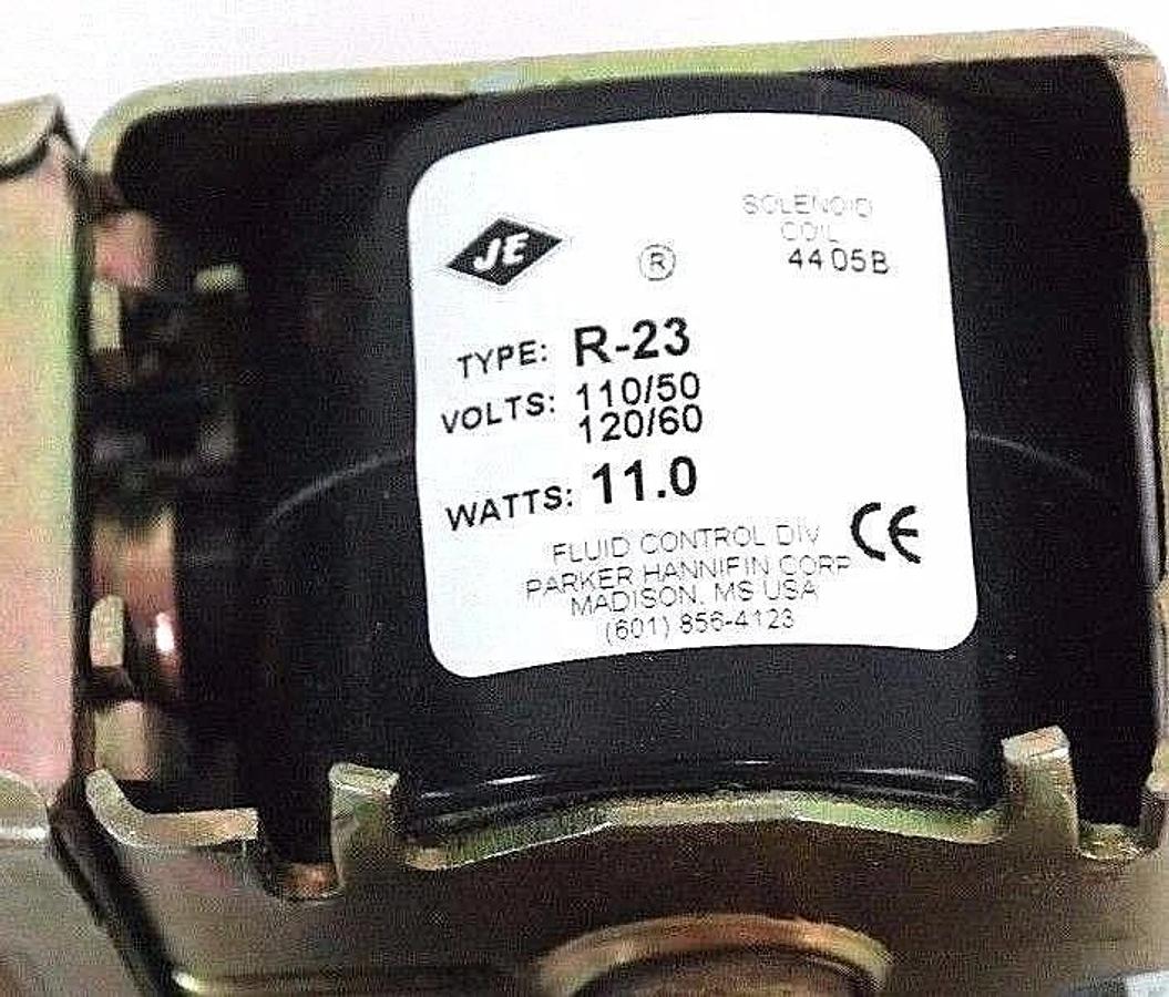 Used NIB PARKER RB9S5 GENERAL PURPOSE VALVE COIL: R-23, M.O.P.D. 300, 15/32 ORIFICE