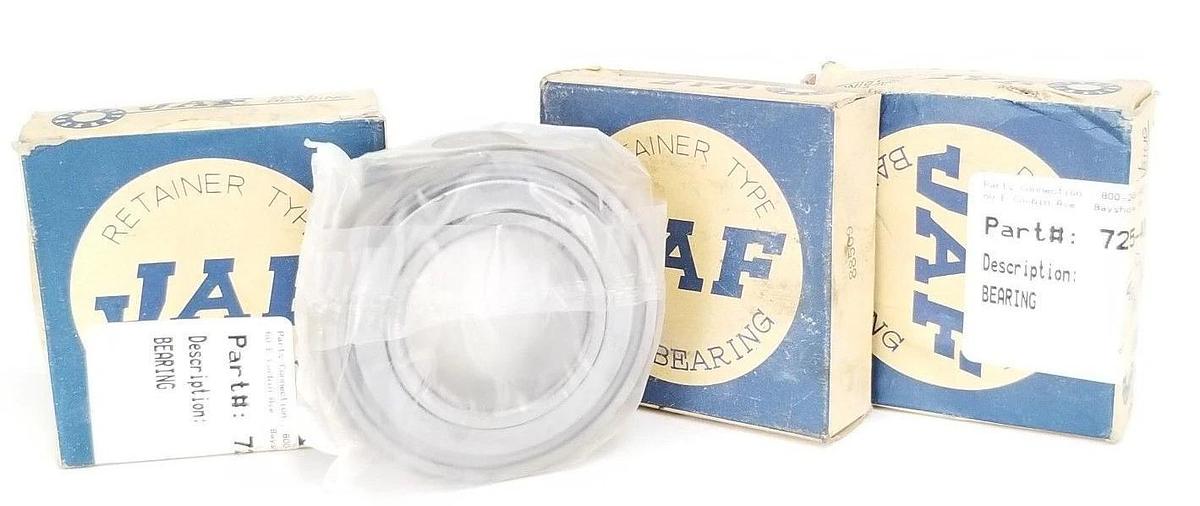 Used LOT OF 3 NIB JAF 88509 RETAINER TYPE BALL BEARINGS 725409