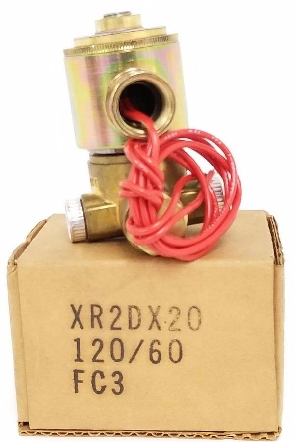 Used NIB SKINNER ELECTRIC VALVE XR2DX20 VALVE 120/60 5-200PSI 1/4" ORFICE CODE: FC3