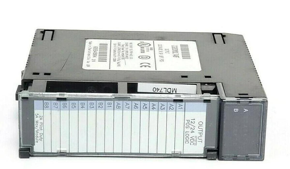 Used GE FANUC IC693MDL740F OUTPUT MODULE 12/24VDC 0.5A 16PT POS