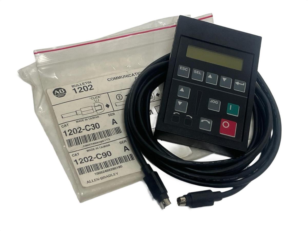 Allen-Bradley 1201-HA2 HIM Programming Terminal with 9m 1202-C90 SCANport Cable