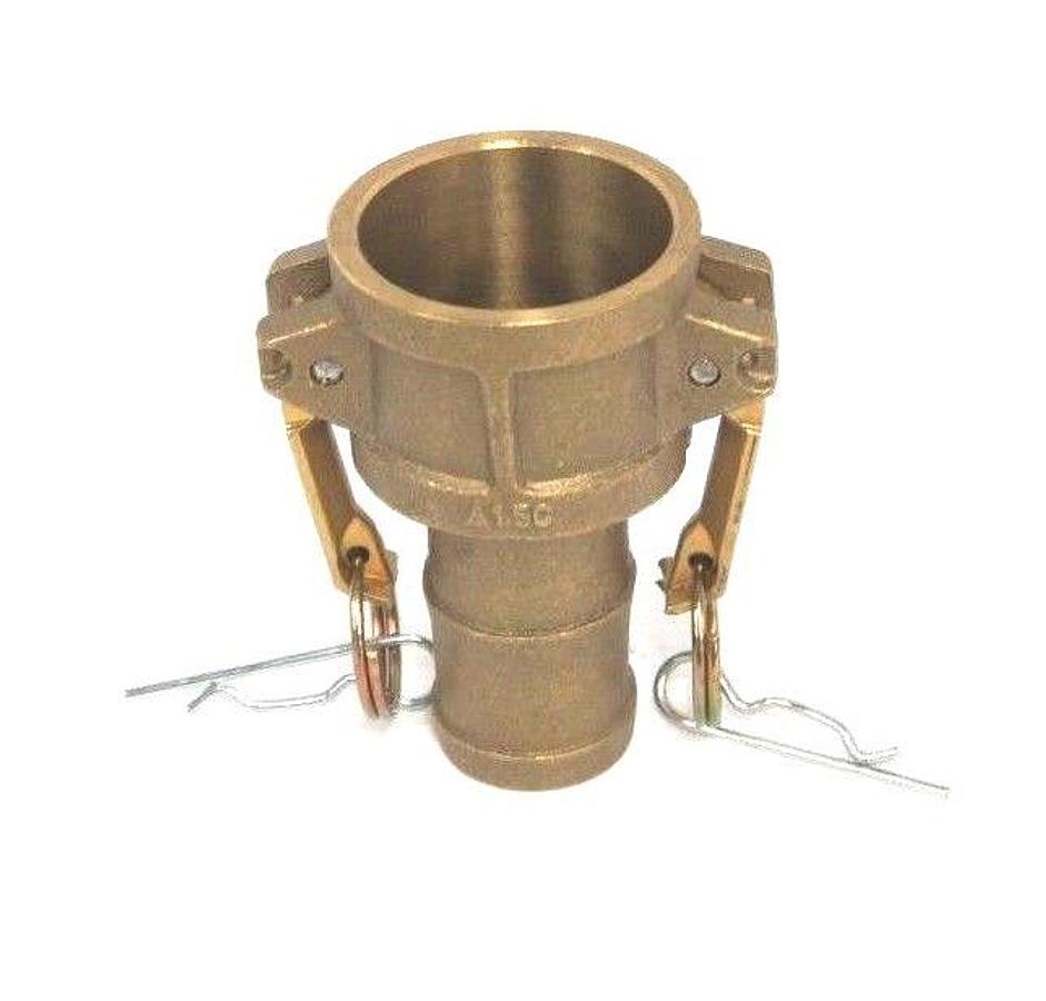 Used NEW TOUGH TITE ETC-TT SUCTION & DISCHARGE CAM LOCK BRASS HOSE COUPLING