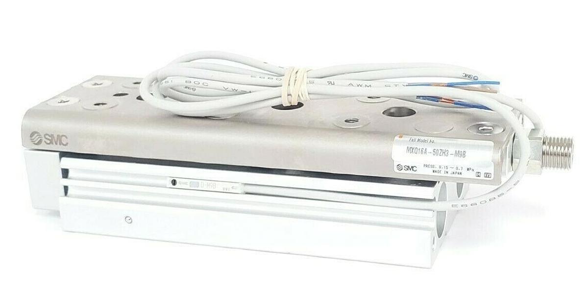 NEW SMC MXQ16A-50ZH3-M9B CYLINDER, SLIDE TABLE W/ AUTO SWITCH MXQ16A50ZH3M9B