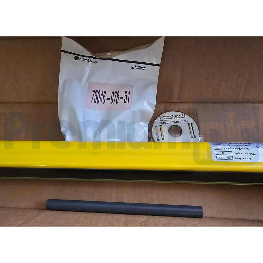 Used Allen-Bradley 440L-R4J0800YD /A GuardShield Safety Light Curtain Receiver NSMP