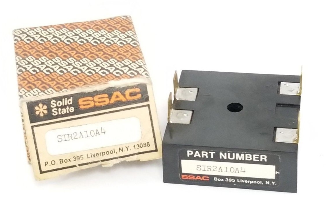 Used SSAC SIR2A10A4 SOLID STATE RELAY-ISOLATED