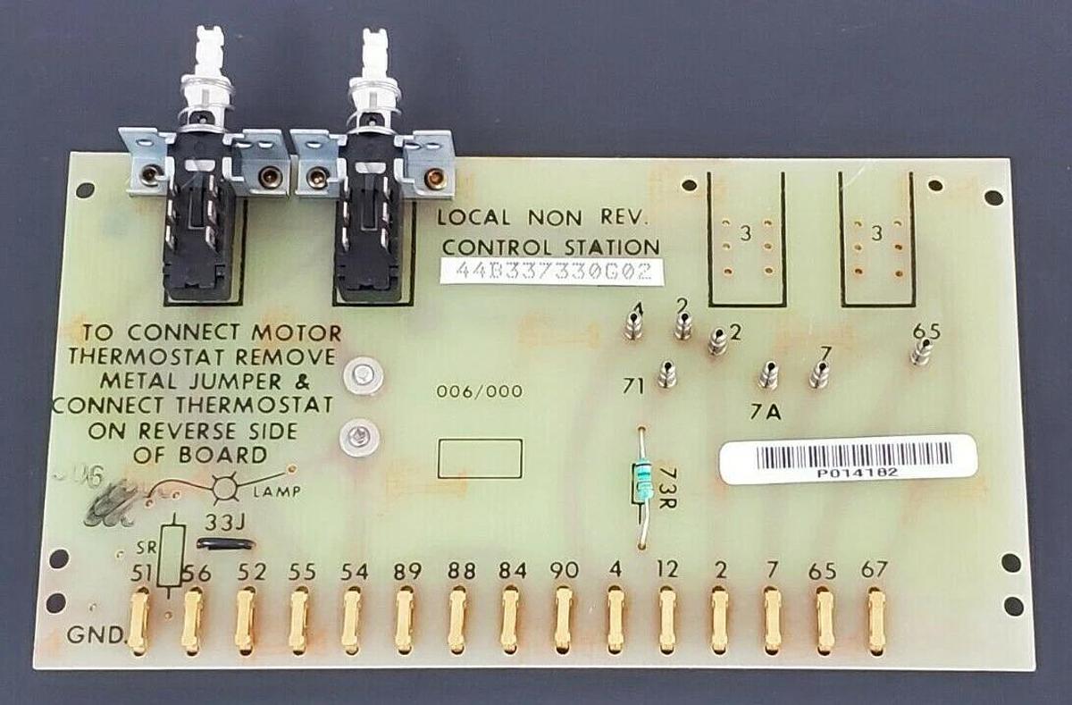 Used GENERAL ELECTRIC 44B337330G02 CONTROL STATION 44A306032