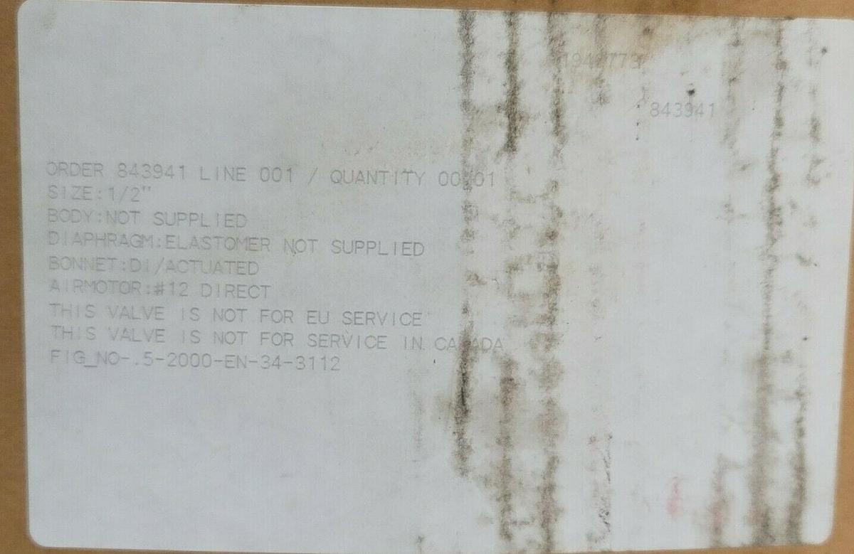 Used LOT OF 2 ITT ENGINEERED NO. 12 AIR MOTOR VALVES