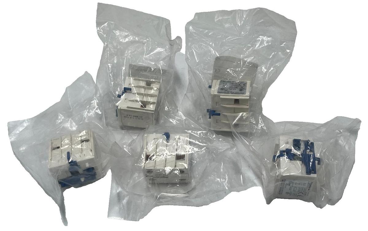 Used LOT OF 5 Schneider LA1KN11 Auxiliary Contact Block 1NO 1NC TeSys K Contactor