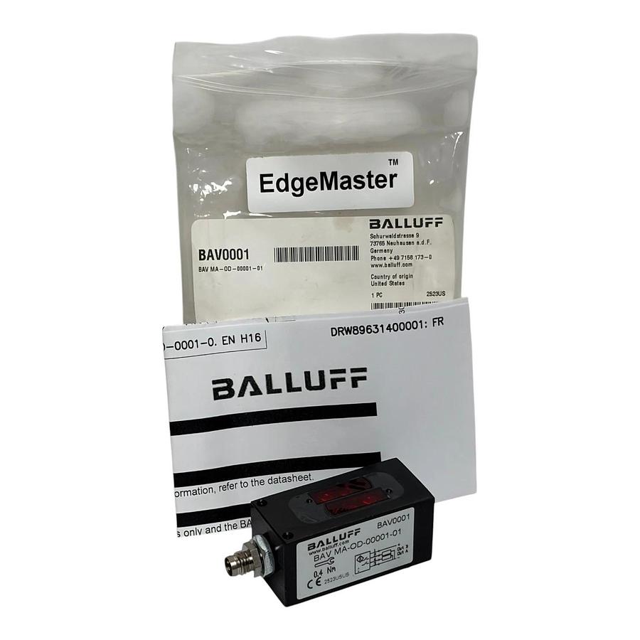 Balluff BAV0001 BAV MA-OD-00001-01 EdgeMaster Dual Photoelectric Sensor