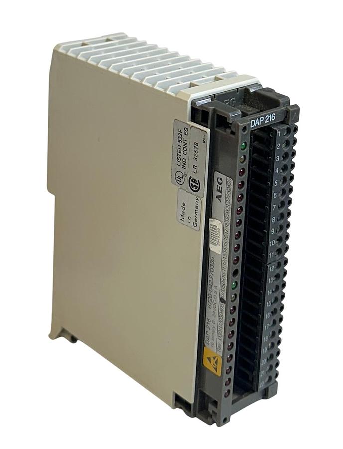 Used AEG MODICON AS-BDAP-216 / DAP 216 TSX OUTPUT MODULE 16 BINARY 24VDC 0.5A NSMP