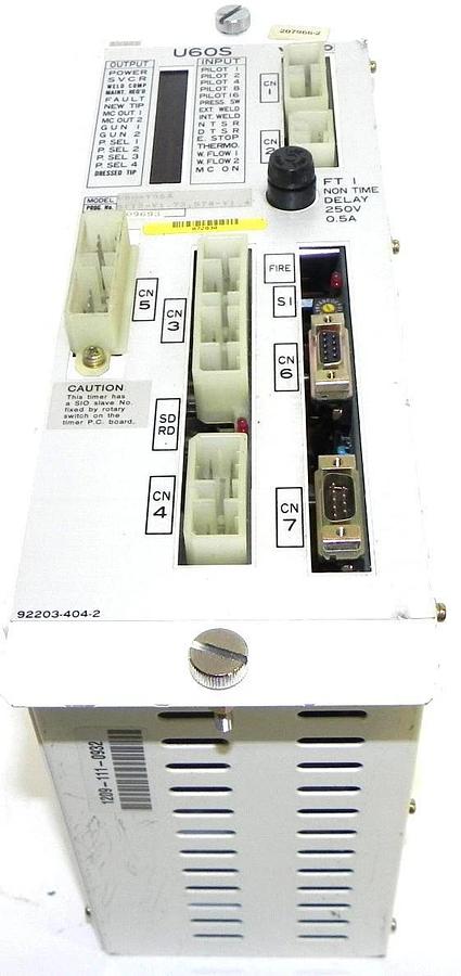 Used WELDING TECHNOLOGY CORP. U60-T95A TIMER FOR WELDING CONTROL U60T95A