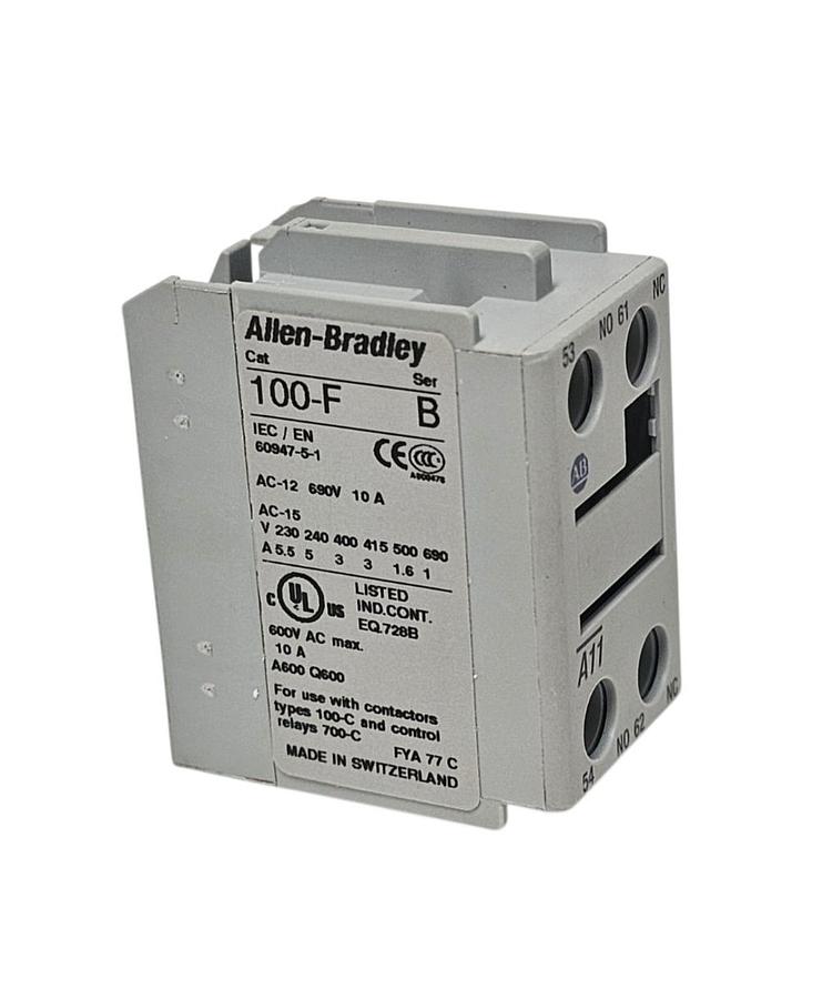 NIB ALLEN BRADLEY 100-FA11 AUXILIARY CONTACT FRONT MOUNT. 100FA11 SER. B