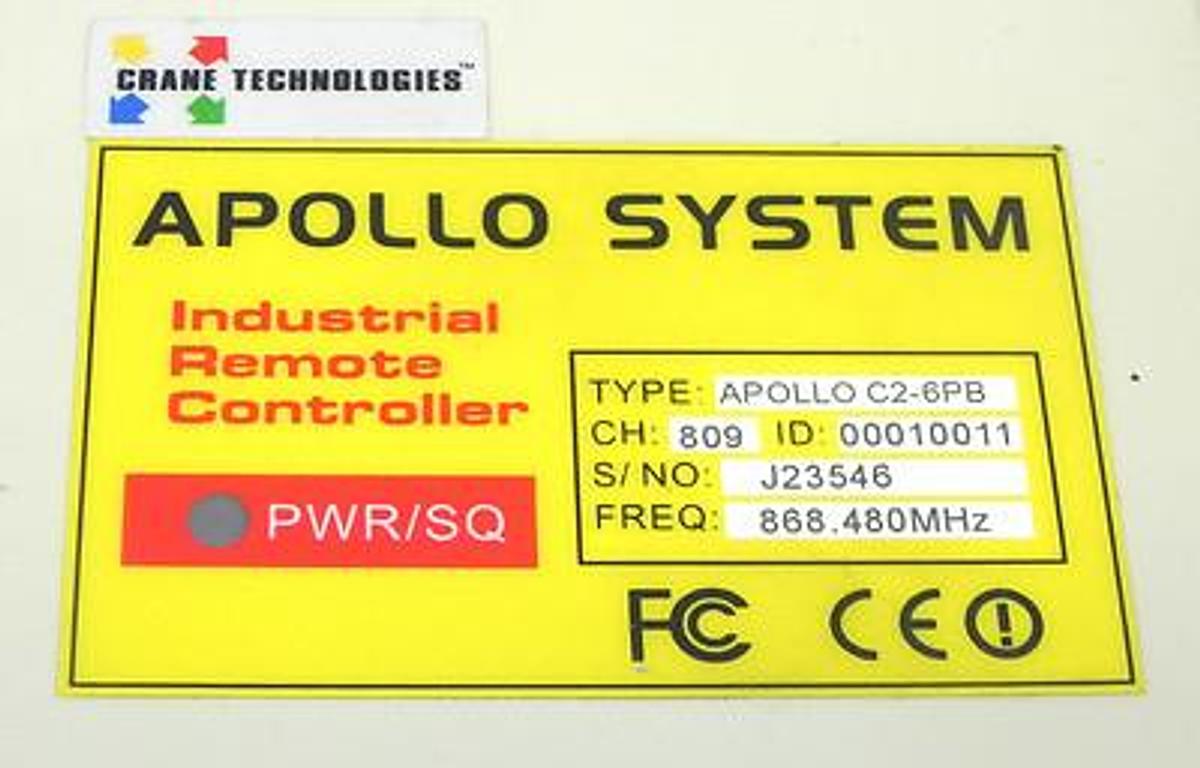 Used APOLLO C2-6PB CRANE CONTROL C26PB