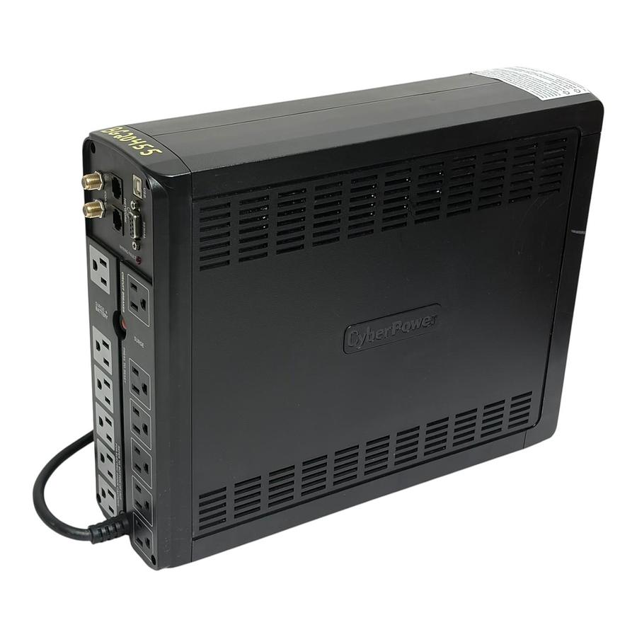 Used CyberPower CP1500AVRLCDa Intelligent LCD UPS Battery Backup 1500VA 900W AVR 12-O